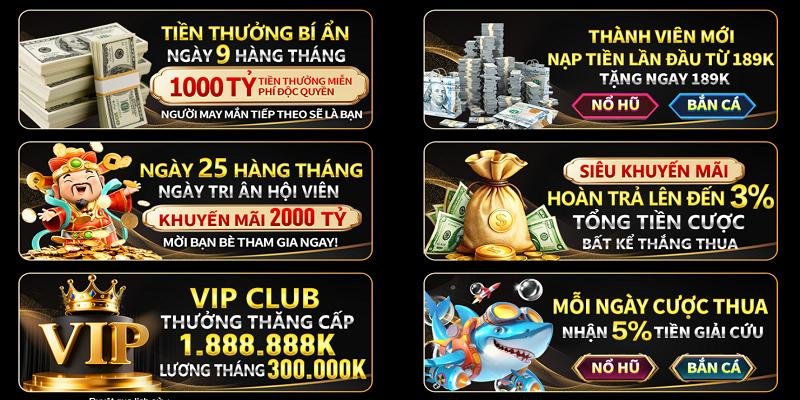 Những khuyến mãi độc quyền đến từ 89BET